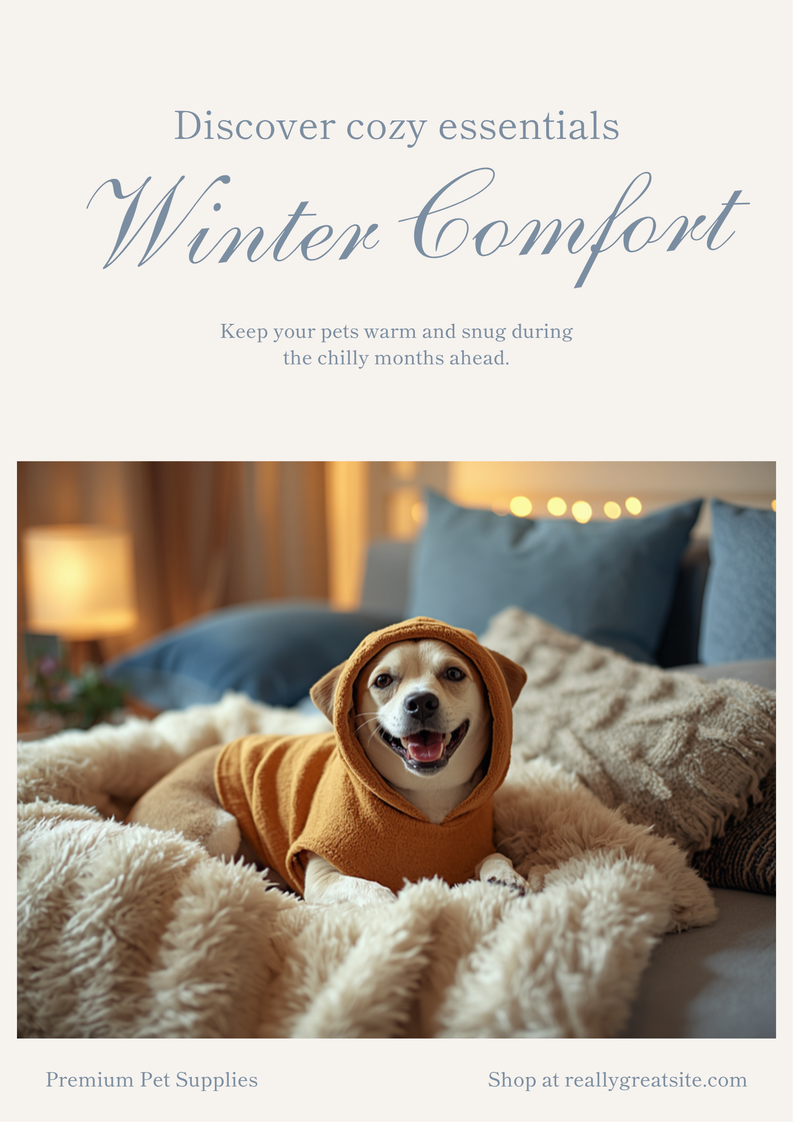 Aussie Pup Co. Winter Comfort collection banner